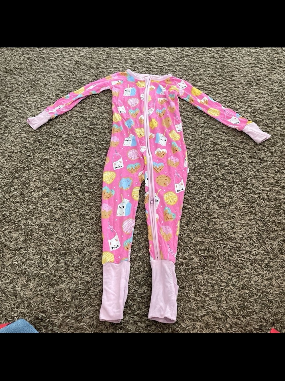 lil sleepies milk and cookies one piece zippy size 18/24 months